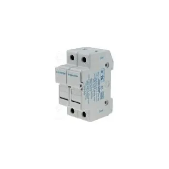 Zásuvka válcové pojistky 10,3x38mm Montáž DIN 30A póly 2