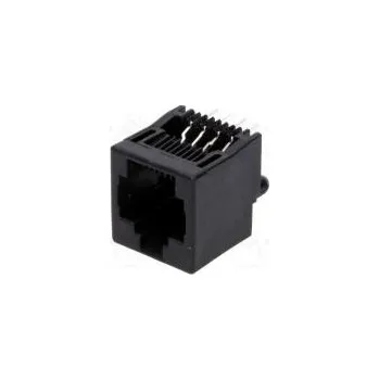 Elektrický konektor Zásuvka RJ45 PIN 8 Uspořádání výv 8p8c THT přímý 16,51mm