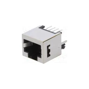 Elektrická zásuvka Zásuvka RJ45 PIN 8 stíněný Uspořádání výv 8p8c THT přímý