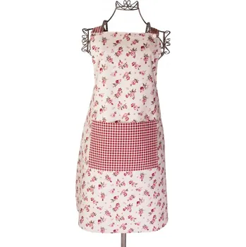 Kuchyňská zástěra Podpěrová s.r.o. Zástěra MANON /pepito bordó Barva: Bordó, Velikost: Zástěra pro dospělé (82x76 cm)