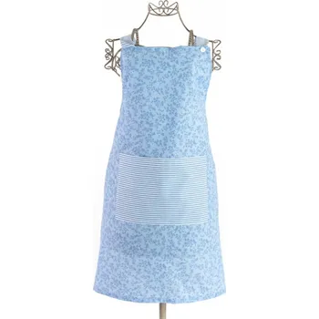 Kuchyňská zástěra Podpěrová s.r.o. Zástěra bavlněná LATA MODRÁ / proužek Barva: Modrá, Velikost: Zástěra pro dospělé (82x76 cm)