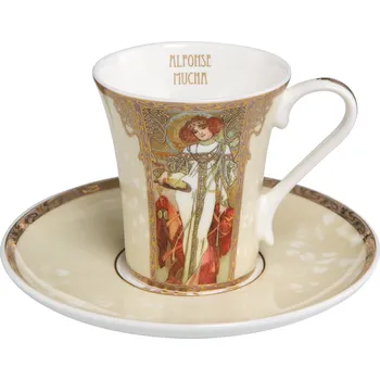 Goebel Mucha Espresso šálek s podšálkem Podzim Zima 1900