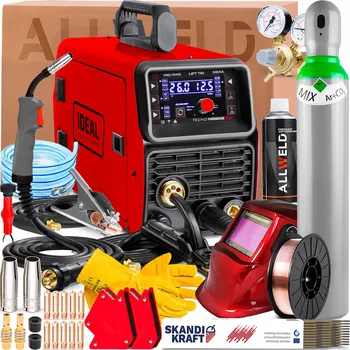 Svářečka INVERTOROVÁ SVÁŘEČKA IDEAL TECNO MIG 202 TIG LIFT SYNERGIE MĚKKÉ PÁJENÍ FLUX