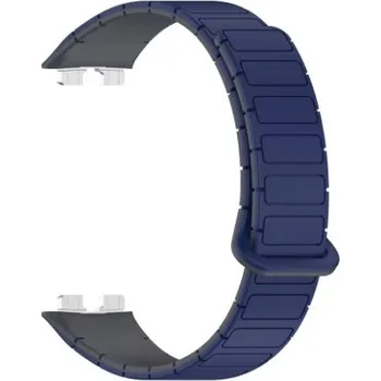 Příslušenství k chytrým hodinkám eses Silikonový magnetický řemínek pro Huawei Band 8, 9, 10 - Modrý