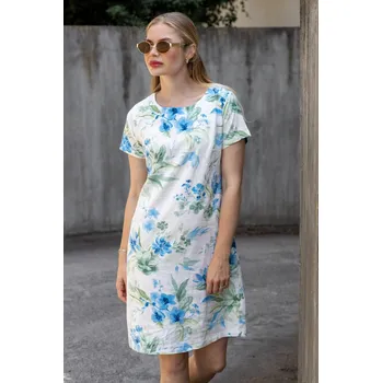 Dámské šaty Greenpoint dámské pouzdrové lněné šaty přírodní Velikost: 36