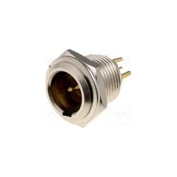 Elektrická zásuvka Zásuvka XLR mini vidlice PIN 4 pájení Ø11mm