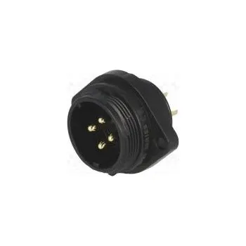 Elektrická zásuvka Zásuvka vidlice SP21 PIN 4 IP68 pájení 500V 4mm2 30A