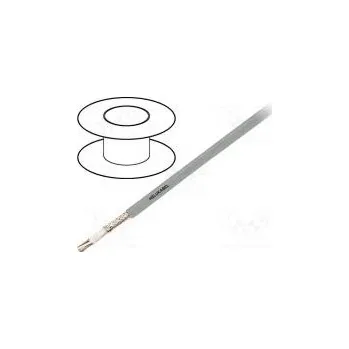 elektrický kabel HELUKABEL 49622 Vodič ovládací SUPERTRONIC®-C-PVC 4x0,14mm2 šedá lanko Cu