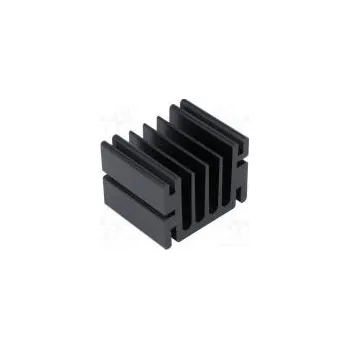 Chladič motoru Chladič lisovaný TO220 černá L 37,5mm W 46mm H 33mm hliník