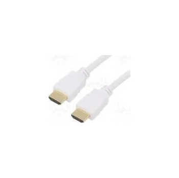 Video kabel Cable HDCP 2.2,HDMI 2.0 HDMI plug,both sides PVC 10m white