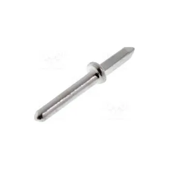 Páječka Pájecí kolík THT stříbřený mosaz Ø 1mm Celk.dél 10mm