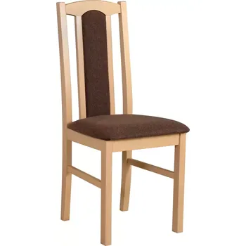 Jídelní židle DREWMIX BOS 7, sonoma, hnědá látka