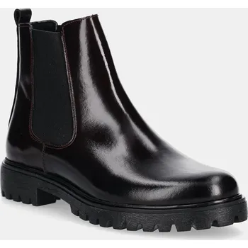 Dámská zimní obuv Kožené kotníkové boty Aldo ADALITLAN dámské, vínově červená barva, na platformě, 14114949 14114949.ADALITLAN 83X, EUR 41