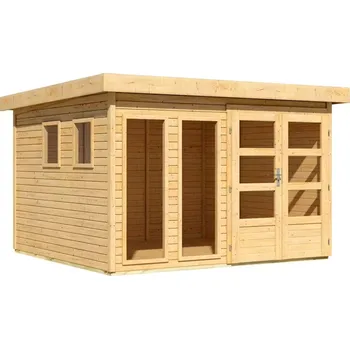Zahradní domek KARIBU HOLZTECHNIK Dřevěný domek KARIBU LAHAR 6 (12130) natur LG4427