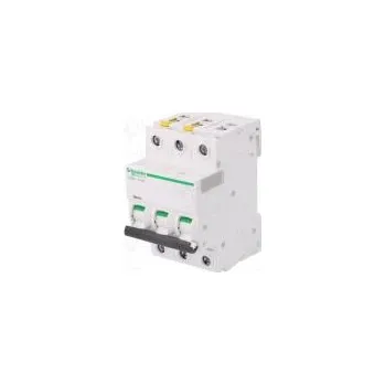 Jistič Jistič 400VAC Ijmen 16A Póly 3 DIN Průběh D 6kA IP20 1÷25mm2