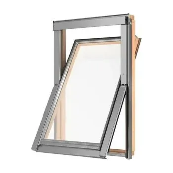 Stavební výplň Bezpečné střešní okno Basic Safe, dřevěný, tepelná izolace, dvojité zasklení, 55 x 98 cm - A SOLID ELEMENTS item96651