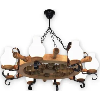 Brilagi - Lustr na řetězu TIMONA 8xE14/40W/230V buk