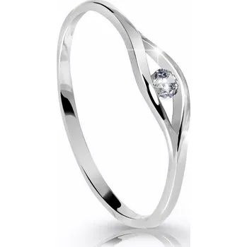 Prsten Cutie Jewelllery - Diamonds Prsten z bílého zlata s diamantem Z6108BD Velikost: 50
