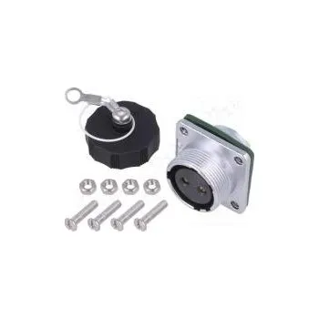 Elektrická zásuvka Zásuvka zásuvka WF PIN 2 IP67 pájení 500V Pouz velikost 20