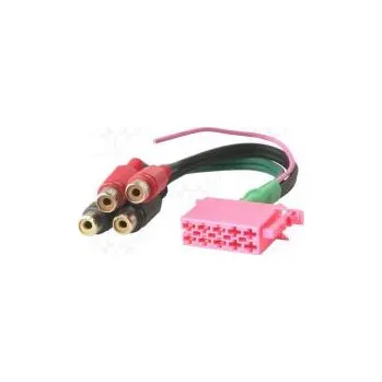 Elektrická zásuvka ISO vidlice, RCA zásuvka x4 PIN 10