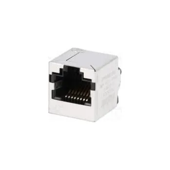 Elektrická zásuvka Zásuvka RJ45 PIN 8 stíněný,s diodou LED Uspořádání výv 8p8c