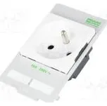 Zásuvka typu E 250VAC 16A IP20 na panel Vst vidličkové 4mm