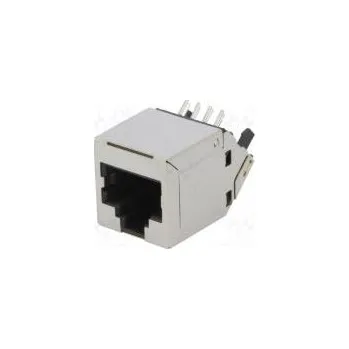 Elektrická zásuvka Zásuvka RJ45 PIN 8 Kat 6 stíněný Uspořádání výv 8p8c THT