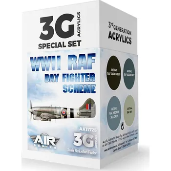 Modelářská barva AK Interactive WWII RAF Day Fighter Scheme SET 3G