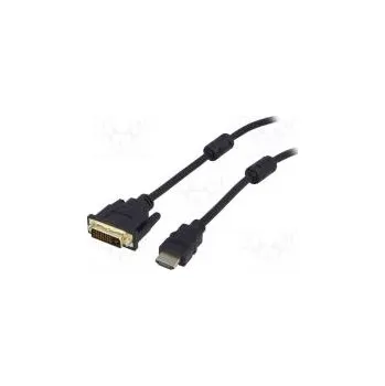 Video kabel Cable HDMI 1.4 DVI-D (24+1) plug,HDMI plug 3m black