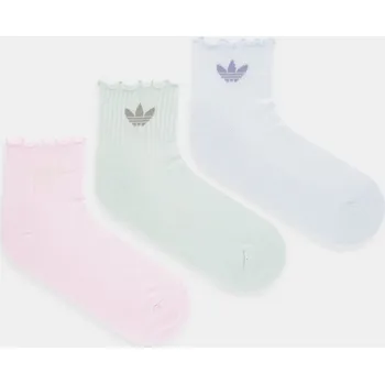 Pánská móda Ponožky adidas Originals 3-pack KC8728 růžová 30X, vel. 34/36