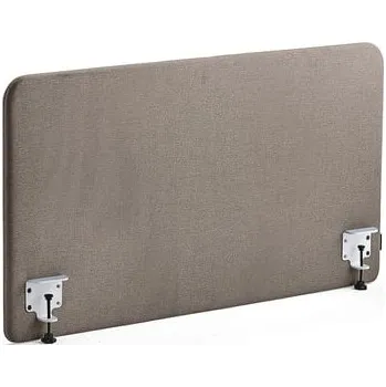 Paraván Stolový paraván ZONE, bílé svorky, 1200X650x36 mm, potah Hush, světle hnědá