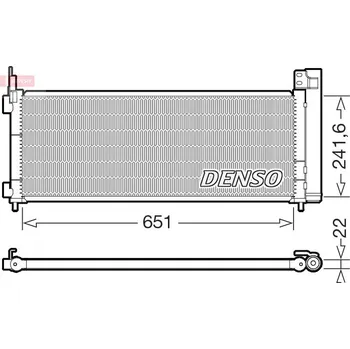 Výparník klimatizace Kondenzátor, klimatizace DENSO DCN50123