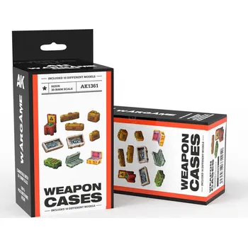 Modelářská barva AK Interactive WEAPON CASES SCENOGRAPHY WARGAME SET (30-35MM)