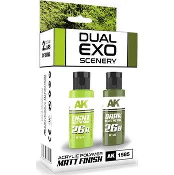 AK Interactive LIGHT VEGETATION & DARK VEGETATION DUAL EXO Set 26