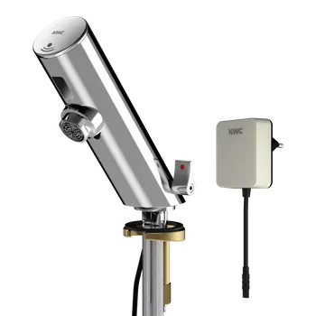 Vodovodní baterie Elektronická stojánková baterie KWC F3EM1002 připojení do sítě (hygienický proplach 24HOD)