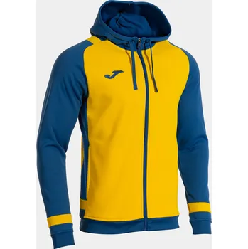 Pánská mikina Mikina s kapucí na zip JOMA Lider žluto sv.modrá Velikost: 2XL