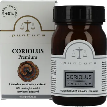 Přírodní produkt Coriolus Puntura Premium - 100 kapslí
