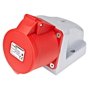 Elektrická zásuvka SCHRACK CEE-nástěnná zásuvka, 5-pólová, 32A, 400V, IP44