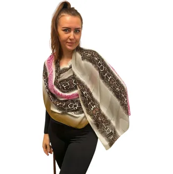 Šátek Dámský šátek 90 x 175 cm zvířecí vzor -1