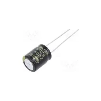 Kondenzátor Kondenzátor elektrolytický THT 6,8uF 200VDC Ø10x12,5mm ±20%