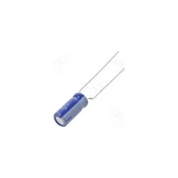 Kondenzátor Kondenzátor elektrolytický THT 10uF 100VDC Ø5x11mm ±20%