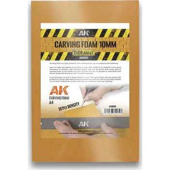 AK Interactive CARVING FOAM 10MM A4 SIZE (305 x 228 MM)