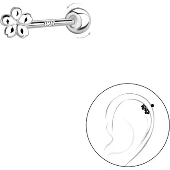 Piercing Stříbrný piercing Mini FLOWER Ag 925/1000