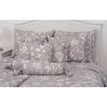 Podpěrová s.r.o. Krepové povlečení FLORA tmavá Velikost: 140x200 cm (1 ks), 70x90 cm (1 ks)