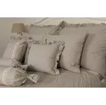 Podpěrová s.r.o. Krepové povlečení PEPITO kostička béžová Velikost: 140x200 cm (1 ks), 70x90 cm (1 ks)