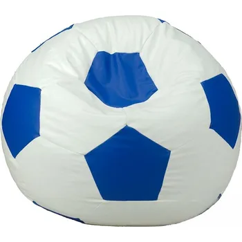 Taburet Sedací vak - míč 80 cm - bílá + modrá