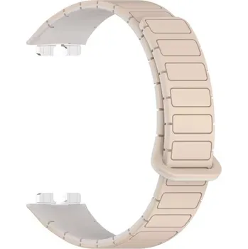 Příslušenství k chytrým hodinkám eses Silikonový magnetický řemínek pro Huawei Band 8, 9 a 10 - Lososový