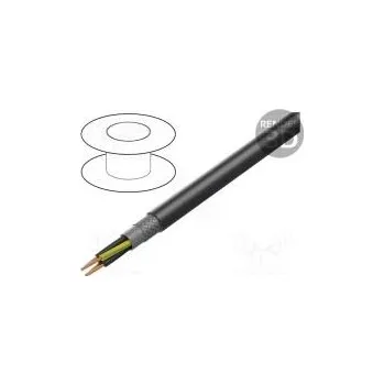 elektrický kabel HELUKABEL 12872 Vodič JZ-600 HMH-C 4G1,5mm2 LSZH černá 0,6/1kV CPR Dca