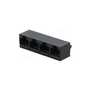 Elektrická zásuvka Zásuvka RJ45 PIN 8 Kat 5 Uspořádání výv 8p8c
