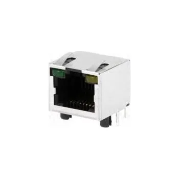 Elektrická zásuvka Zásuvka RJ45 Kat 5 stíněný,s diodou LED Uspořádání výv 8p8c